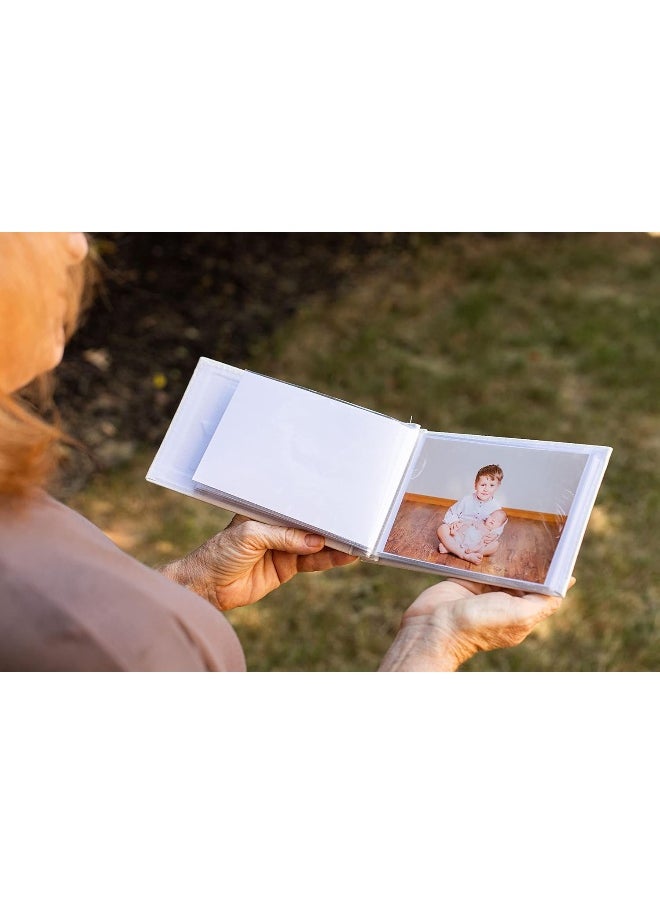 The Grandparent Gift Co. First Grandson Brag Book - Faux Suede Photo Album for New Grandparents