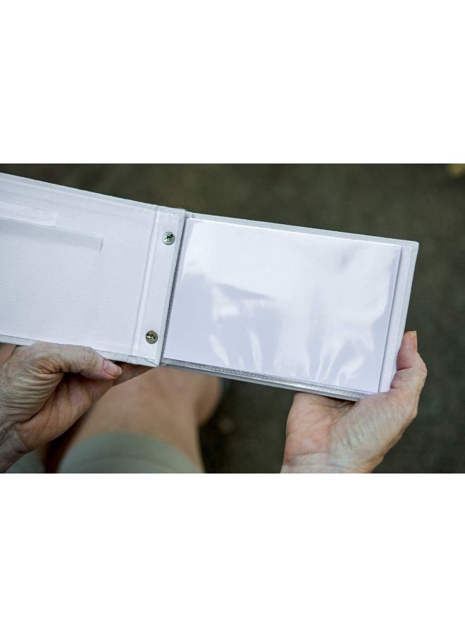 The Grandparent Gift Co. First Grandson Brag Book - Faux Suede Photo Album for New Grandparents