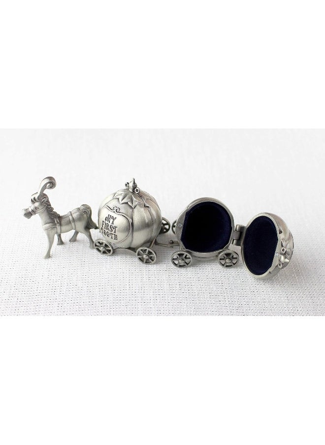 Lillian Rose Keepsake Pewter Tooth and Curl Box, Fairytale Coach, 2