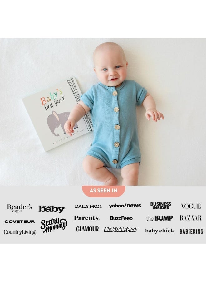 Lucy Darling Baby Memory Book, Themed Baby First Year Book, First 5 Years Journal & Photo Album for Baby Boy/Girl, Keepsake Books, Gender Neutral Memories & Milestone Book, Mom Gift - Little Animal