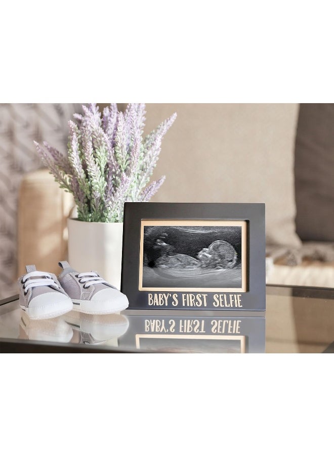 Pearhead Baby's First Selfie Sonogram Picture Frame, Gender-Neutral Baby Keepsake Photo Frame, Baby Nursery Décor