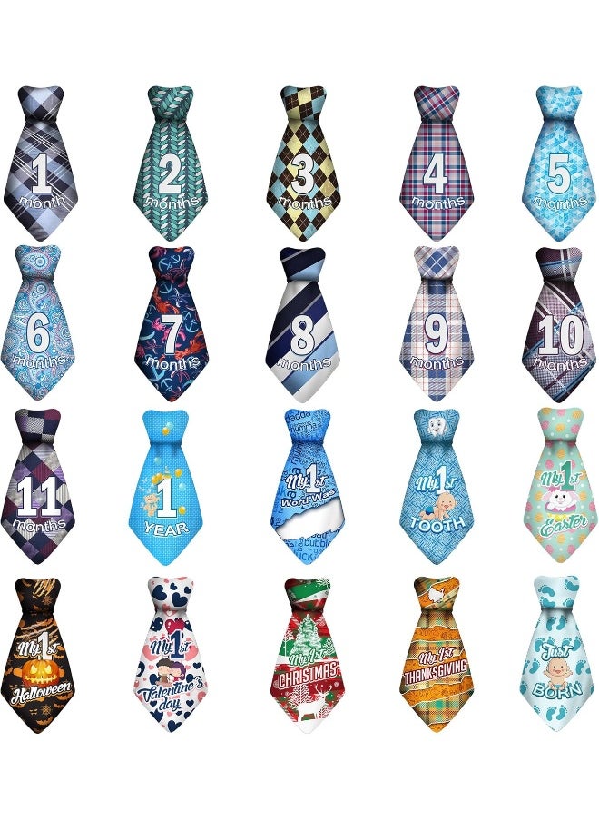 TurtleSurfers Baby Monthly and Holiday Milestone Sticker Ties