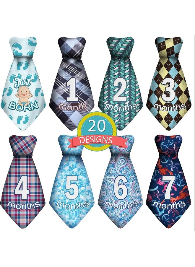 TurtleSurfers Baby Monthly and Holiday Milestone Sticker Ties