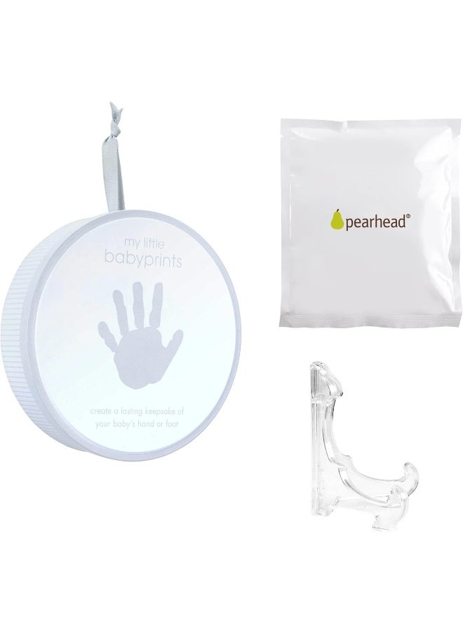 Pearhead My Little Baby Prints Keepsake Tin Kit, Mothering Sunday Mothers Day Gift for New Mum, Grey