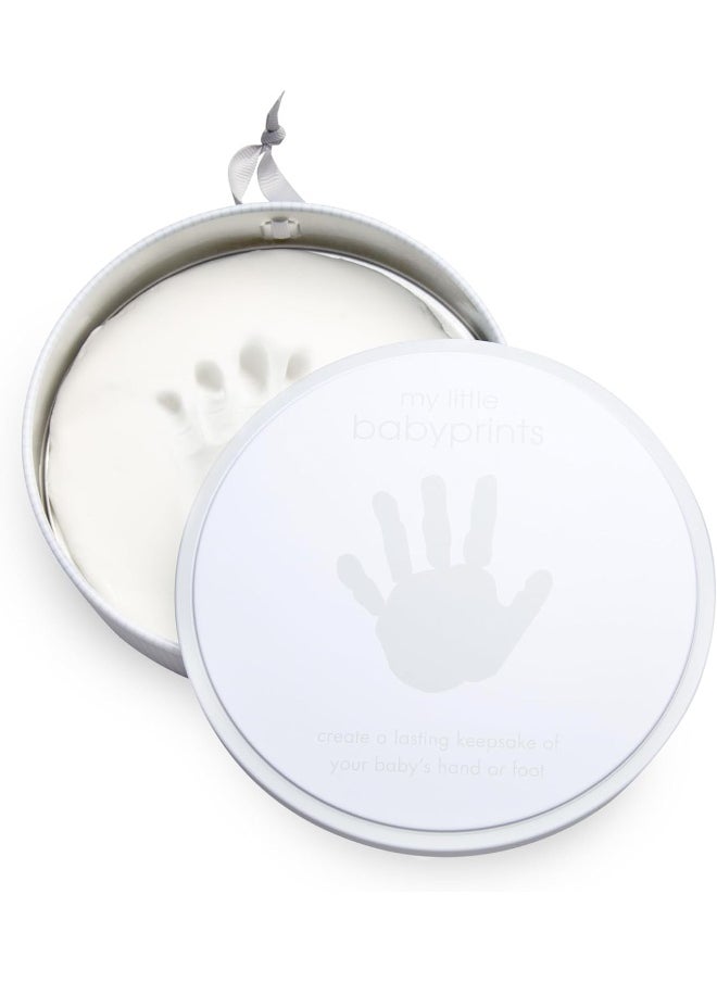 Pearhead My Little Baby Prints Keepsake Tin Kit, Mothering Sunday Mothers Day Gift for New Mum, Grey