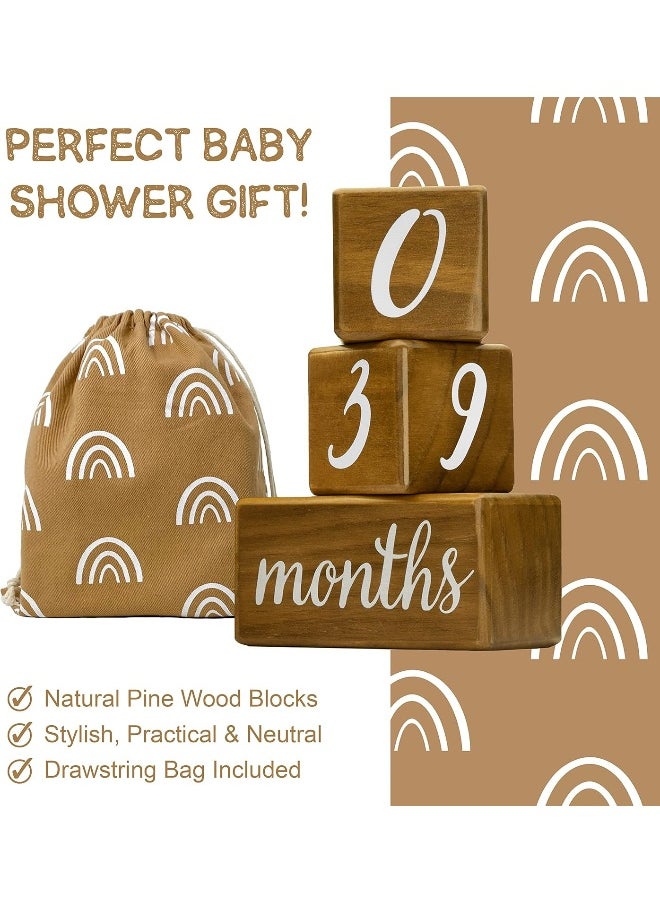 Pondering Pine Baby Milestone Blocks