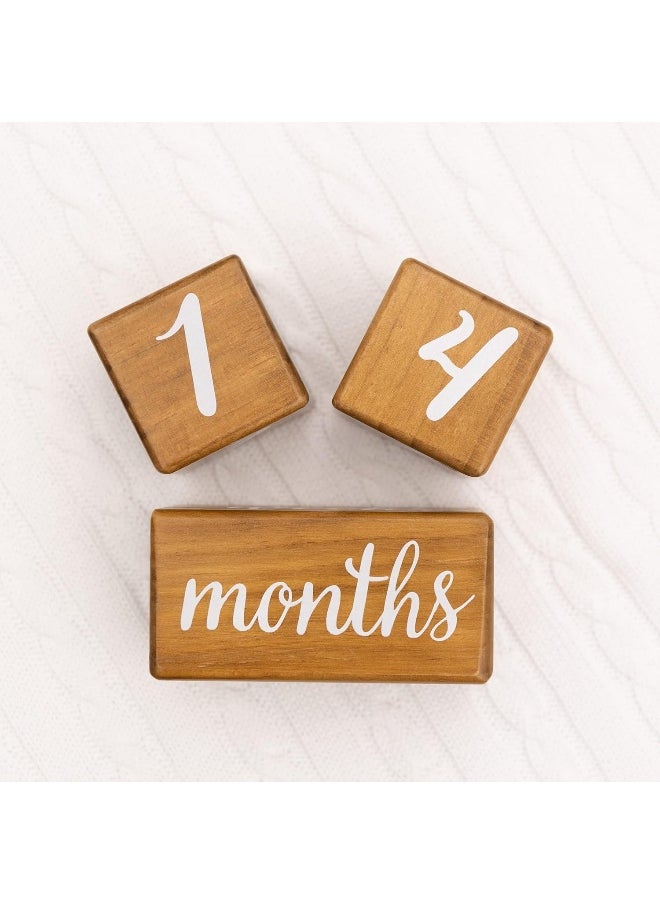 Pondering Pine Baby Milestone Blocks