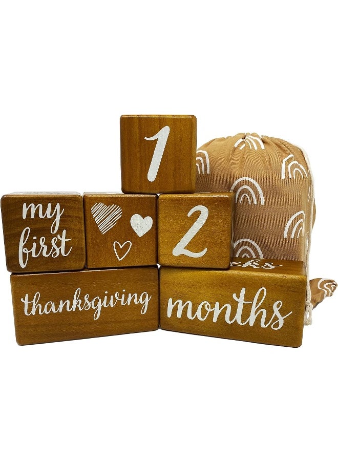 Pondering Pine Baby Milestone Blocks