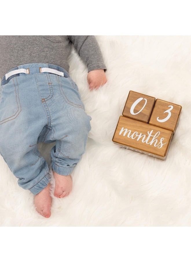 Pondering Pine Baby Milestone Blocks