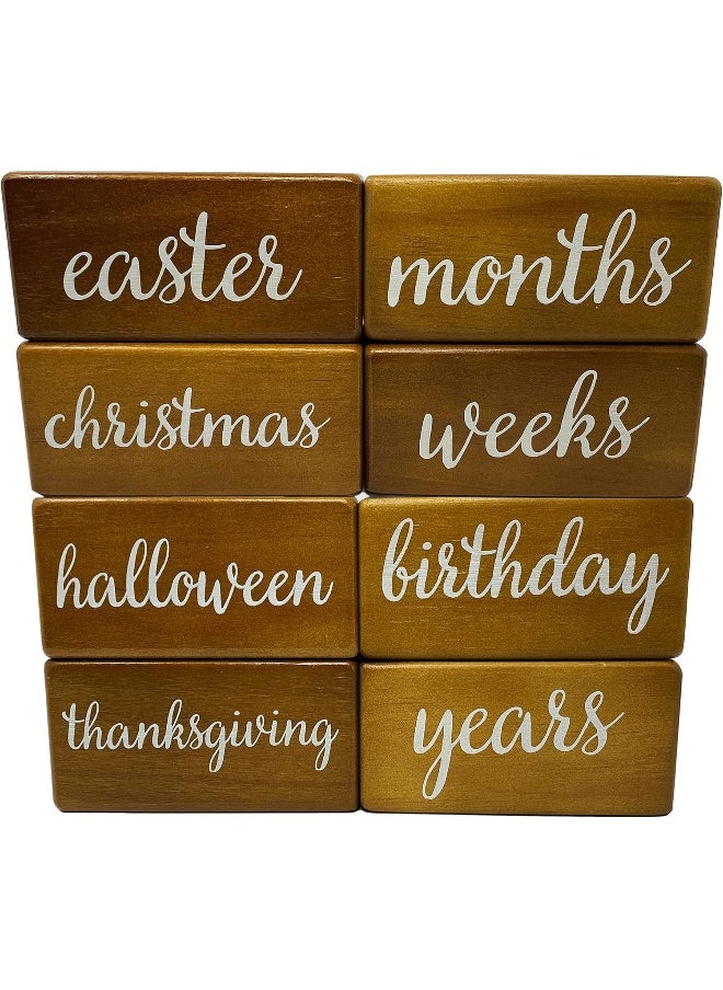 Pondering Pine Baby Milestone Blocks