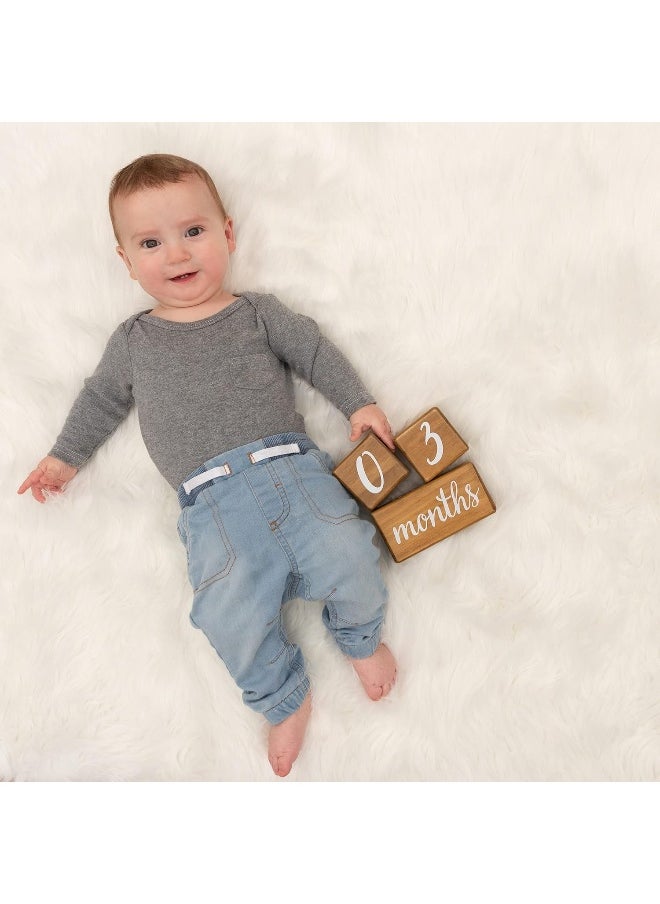 Pondering Pine Baby Milestone Blocks
