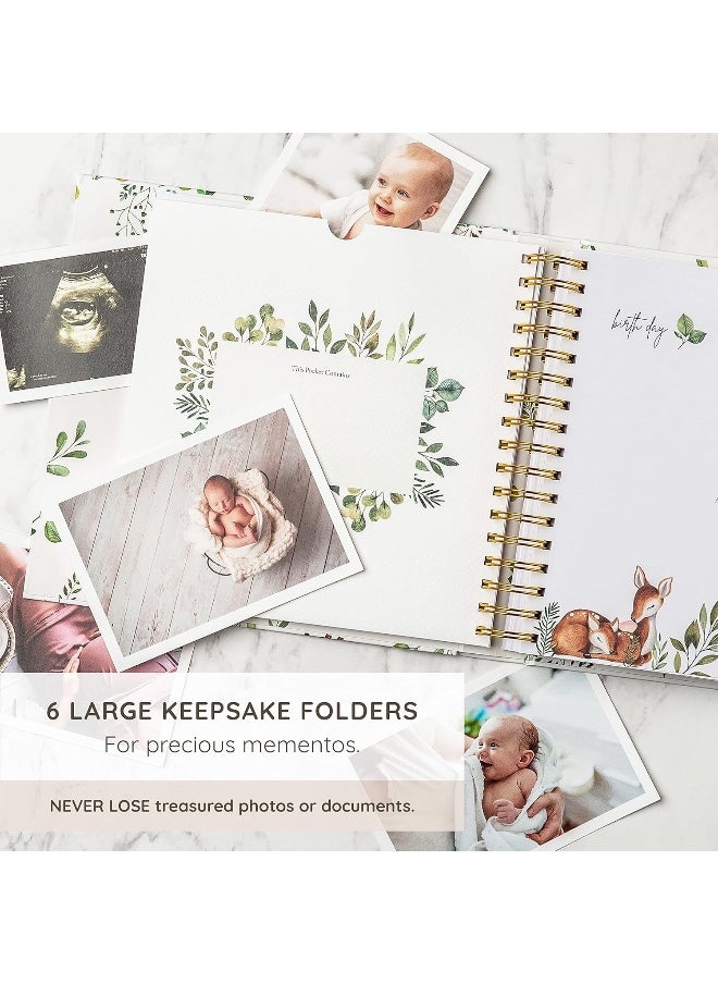 ZIRI & ZANE Keepsake Memory Book for Baby Boy or Girl Timeless First 5 Year Baby Book A Milestone Book to Record Every Event from Birth to Age 5 Gender Neutral Journal Scrapbook Photo Album