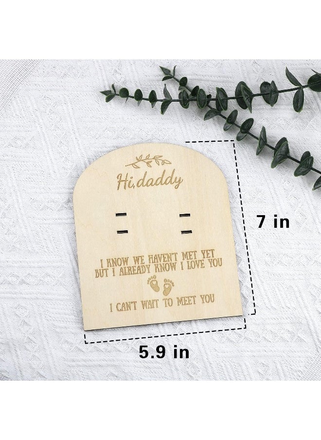 Pregnancy Announcement for Husband Pregnancy Test Keepsake Sign Wooden Plaque New Family Member Surprise Gift (Souvenir)