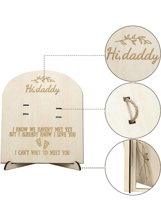 Pregnancy Announcement for Husband Pregnancy Test Keepsake Sign Wooden Plaque New Family Member Surprise Gift (Souvenir)
