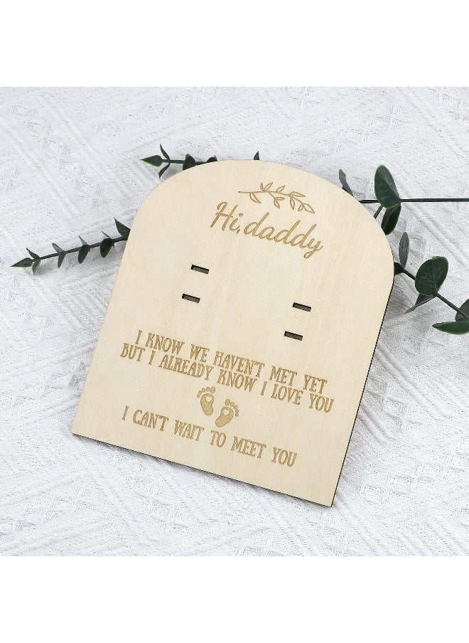 Pregnancy Announcement for Husband Pregnancy Test Keepsake Sign Wooden Plaque New Family Member Surprise Gift (Souvenir)