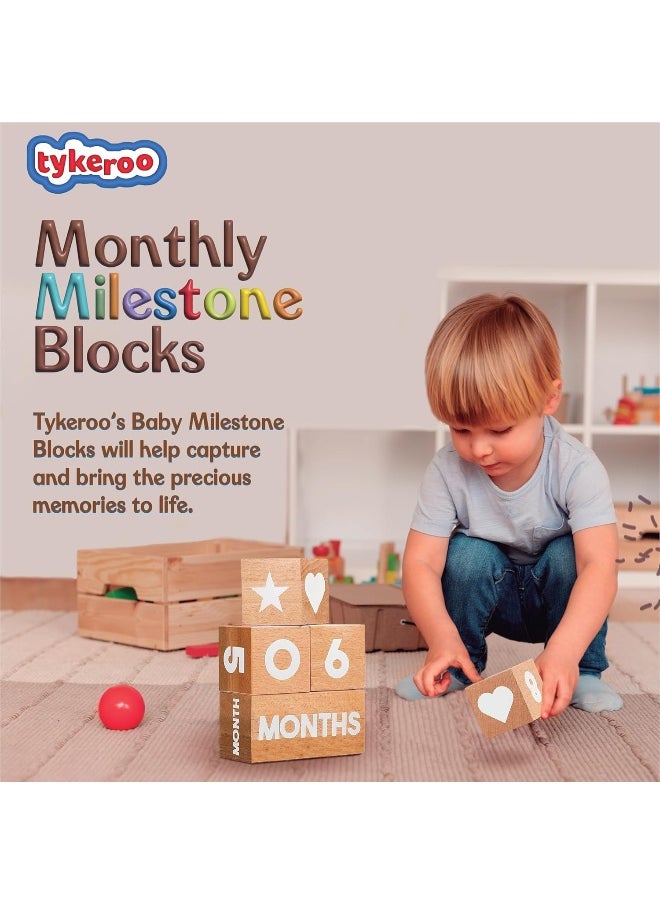 Baby Monthly Milestone Blocks — Cute Nursery Decor — Lovely Newborn Photography Props — Baby Shower Gifts