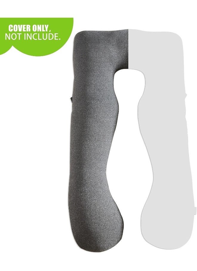 COSMOPLUS Pregnancy Pillow Cover U Shaped Full Body Pillow Case Cover for Maternity