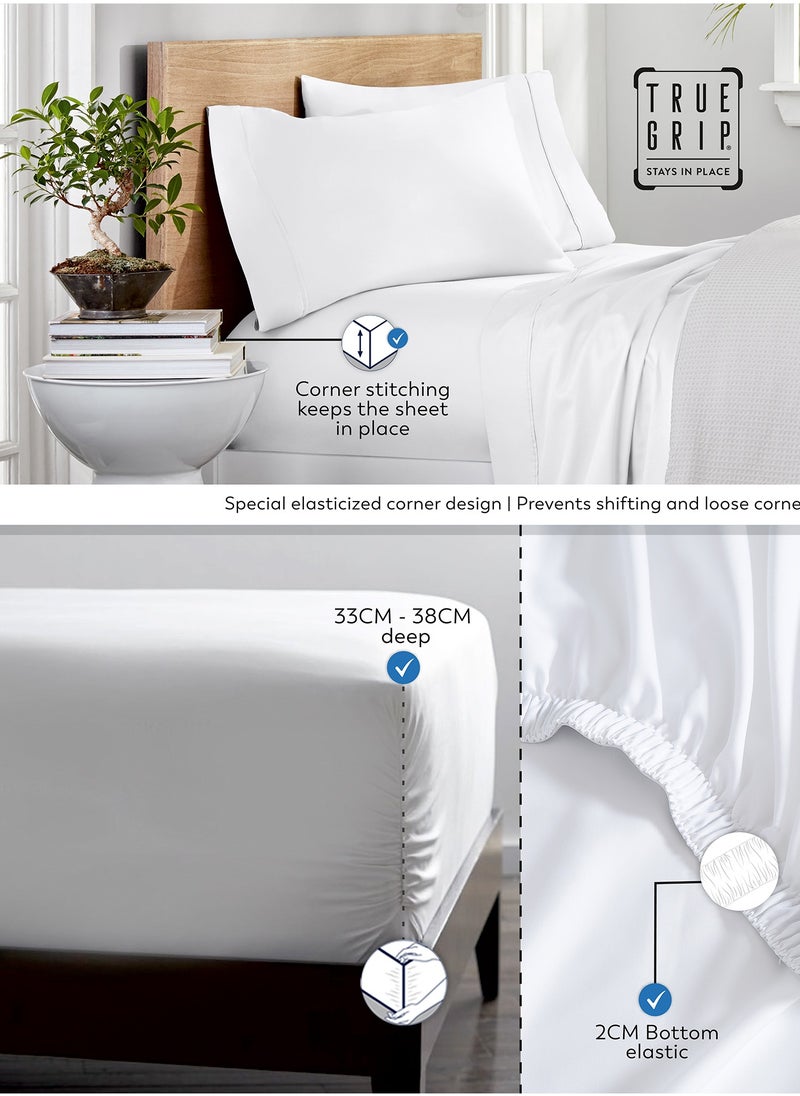 Color Sense 300TC Double Fitted Sheet – Ivory