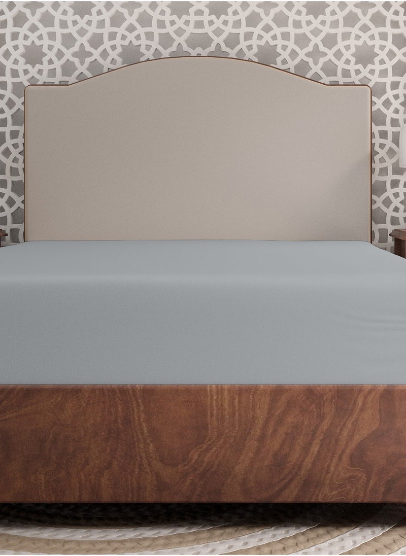 Color Sense 300TC Double Fitted Sheet – Lt Grey