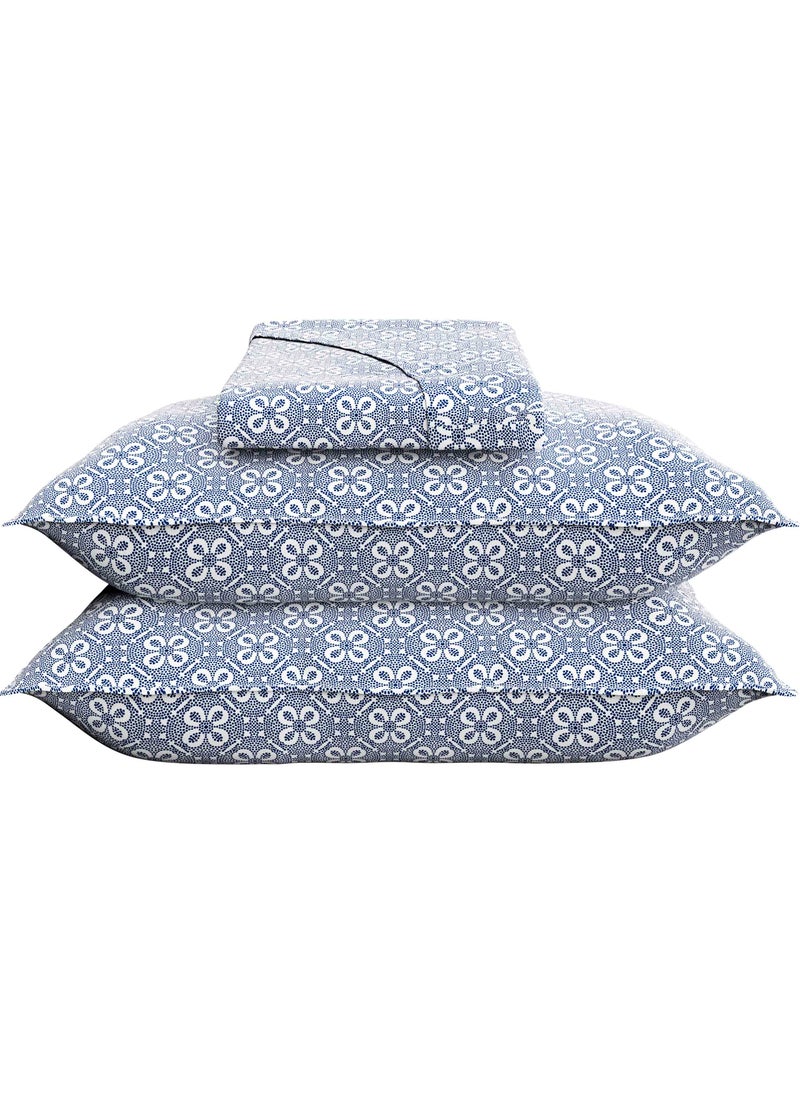 Color Sense 144TC Single Fitted Sheet – Blue
