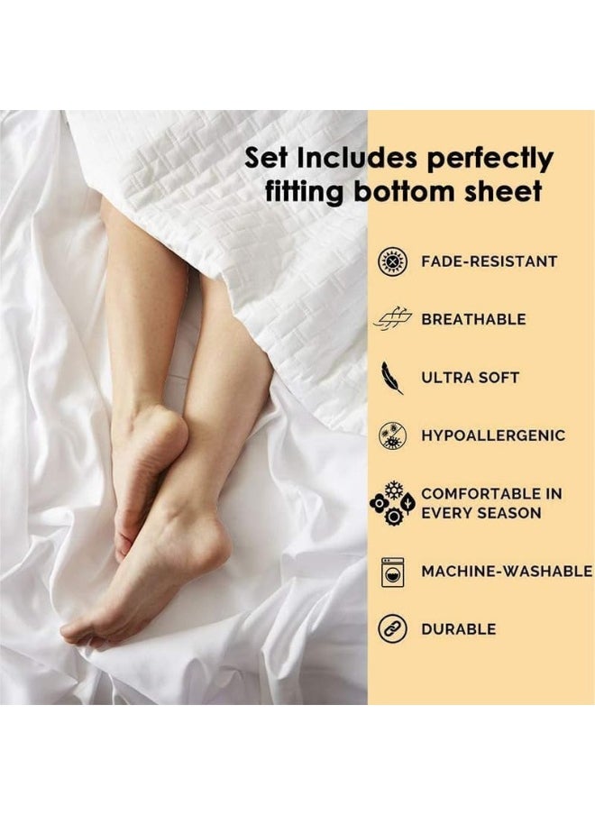 Rajlinen 5 PCs Adjustable Beds-Sheet Set 800-Thread-Count Super Rich 100% Cotton