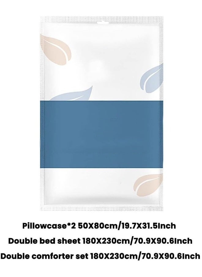 4 PCS Bed Sheets Set Disposable for Travel Portable Sheet Quilt Cover Pillowcase Set for Travel Business Trip Spa Hotel