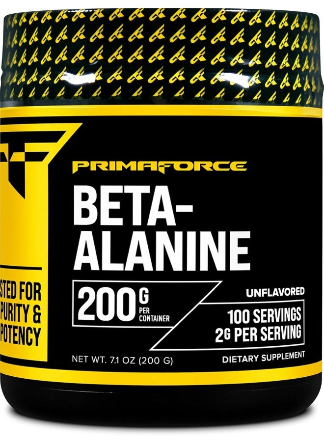 Beta Alanine Powder, Unflavored, 200 Grams