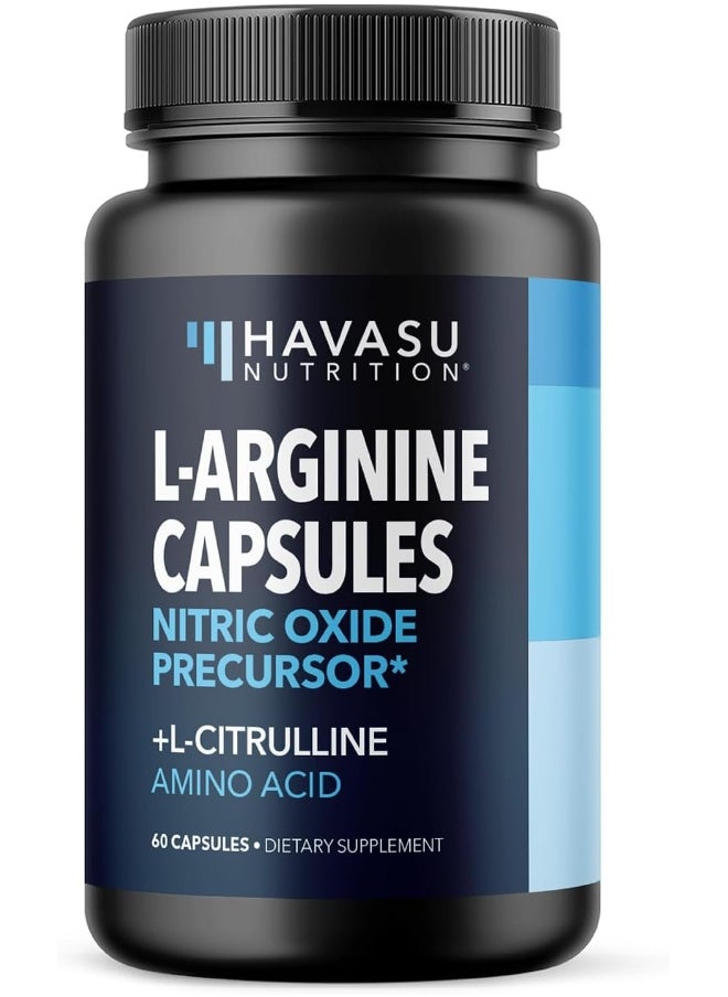 Extra Strength L Arginine - 1200Mg Nitric Oxide Supplement For Muscle Growth, Vascularity & Energy - Powerful No Booster With L-Citrulline & Essential Amino Acids To Train Longer & Harder