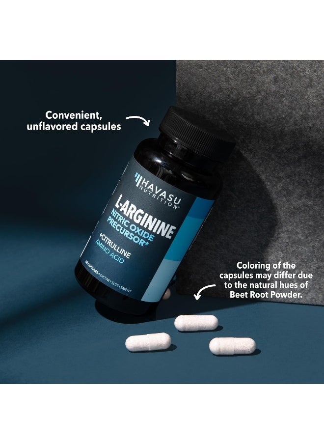 Extra Strength L Arginine - 1200Mg Nitric Oxide Supplement For Muscle Growth, Vascularity & Energy - Powerful No Booster With L-Citrulline & Essential Amino Acids To Train Longer & Harder