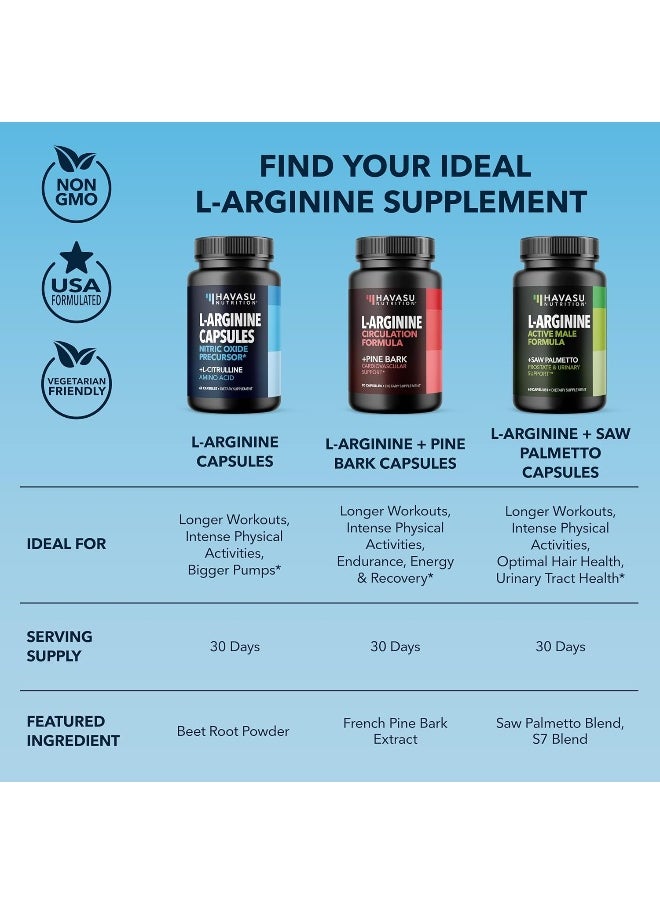 Extra Strength L Arginine - 1200Mg Nitric Oxide Supplement For Muscle Growth, Vascularity & Energy - Powerful No Booster With L-Citrulline & Essential Amino Acids To Train Longer & Harder