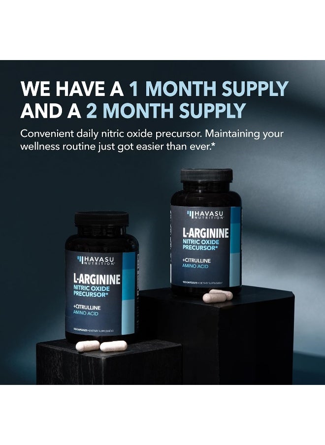 Extra Strength L Arginine - 1200Mg Nitric Oxide Supplement For Muscle Growth, Vascularity & Energy - Powerful No Booster With L-Citrulline & Essential Amino Acids To Train Longer & Harder