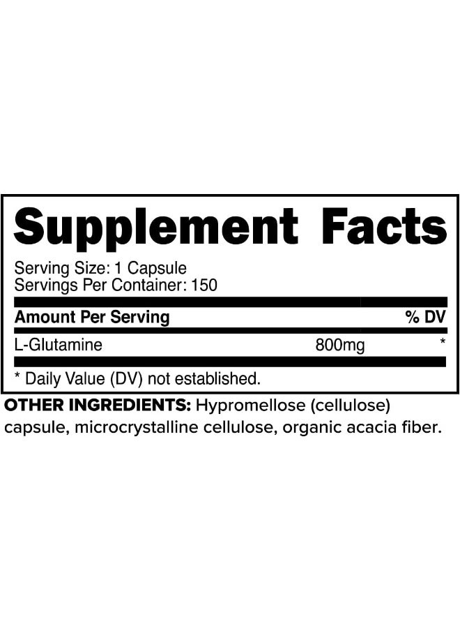 Primaforce L-Glutamine, 800mg (150 Capsules)