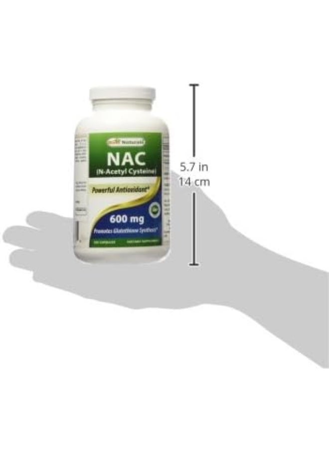 Nac N-Acetyl-Cysteine 600 Mg 250 Capsules