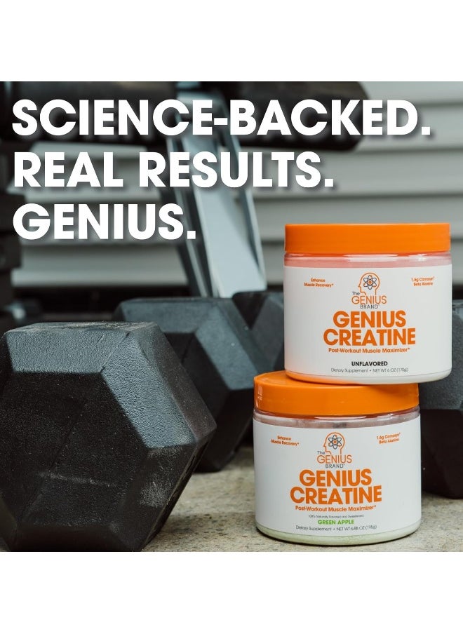 Creatine Powder With Creapure Monohydrate And Carnosyn Beta-Alanine Sr (Sour Apple, 195G)
