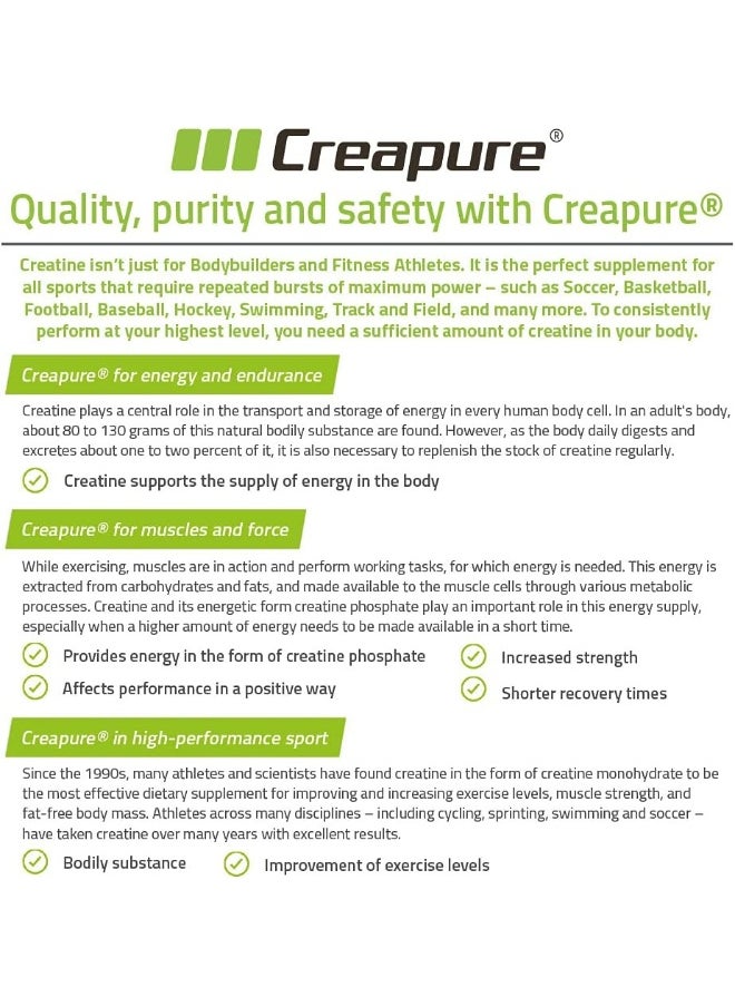 Creatine Powder With Creapure Monohydrate And Carnosyn Beta-Alanine Sr (Sour Apple, 195G)