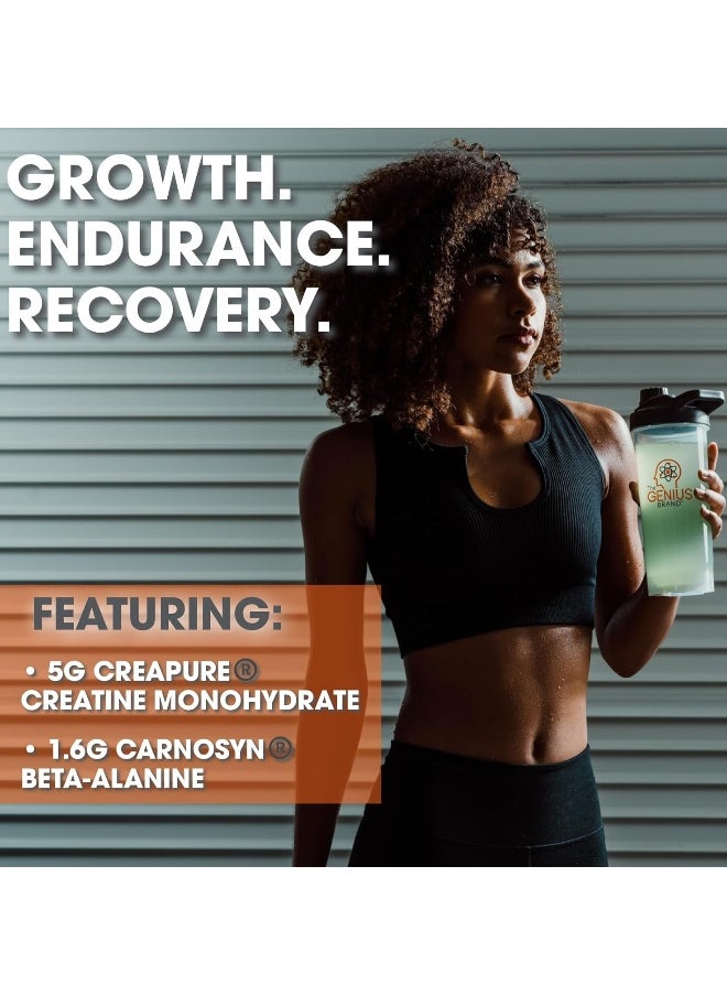 Creatine Powder With Creapure Monohydrate And Carnosyn Beta-Alanine Sr (Sour Apple, 195G)