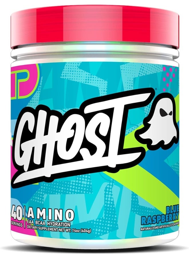 Amino: Essential Amino Acid Supplement, Blue Raspberry - 40 Servings - Intra-Workout Powder For Hydration & Recovery 4.5G Bcaa & 5.5G Eaa - Soy & Gluten-Free, Vegan