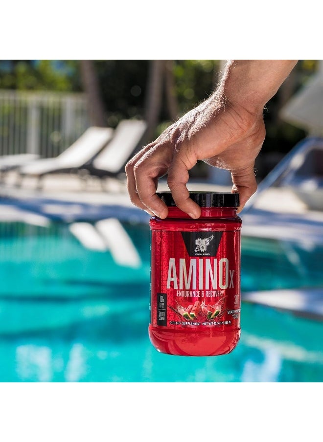 Amino X Eaas, Muscle Recovery & Endurance, 10G Essential Amino Acids, 5G Bcaas, Zero Sugar, Caffeine Free, Watermelon Splash, 13.2Oz, 25 Servings