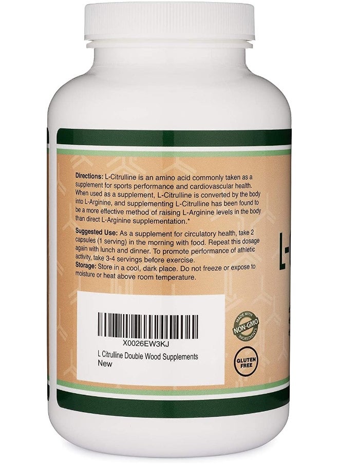 L Citrulline Capsules 1,200Mg Per Serving, 210 Count (L-Citrulline Increases Levels Of L-Arginine And Nitric Oxide) Muscle Recovery Supplement – Improve Muscle Pump By
