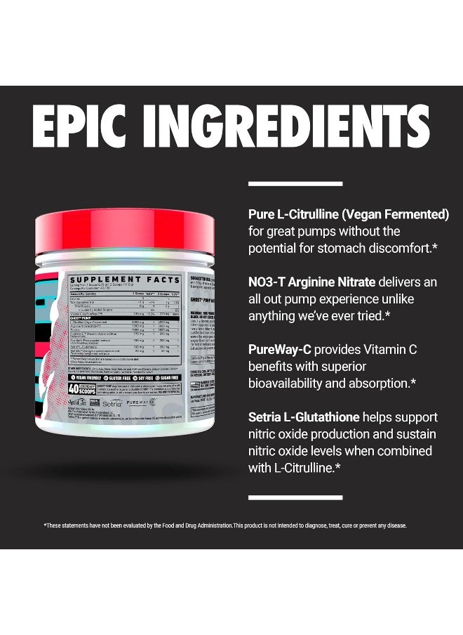 Pump Nitric Oxide Powder, Pineapple - 40 Servings