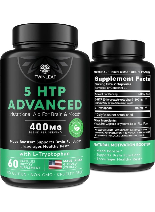 5 Htp Supplement 400 Mg For Mood Support