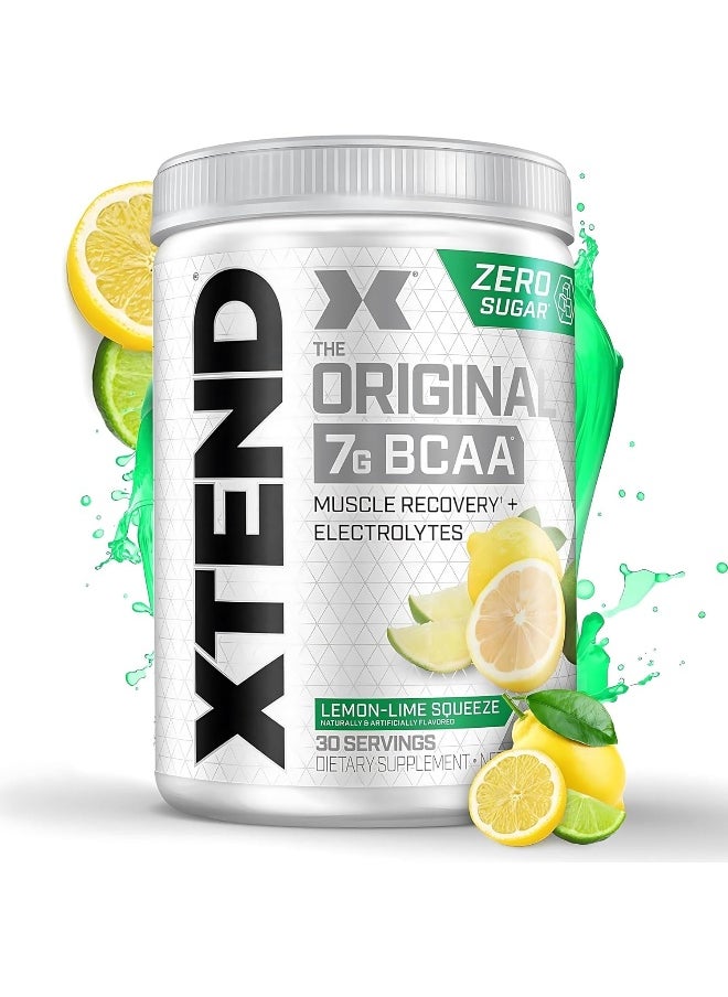 Original Bcaa Powder Lemon Lime Squeeze - Zero Calorie, Zero Carb, Zero Sugar - Post Workout Muscle Recovery Drink With Amino Acids - 7G Bcaas For Men & Women - 30 Servings (Packaging May Vary)