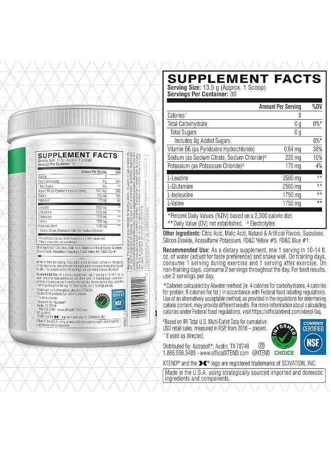 Original Bcaa Powder Lemon Lime Squeeze - Zero Calorie, Zero Carb, Zero Sugar - Post Workout Muscle Recovery Drink With Amino Acids - 7G Bcaas For Men & Women - 30 Servings (Packaging May Vary)