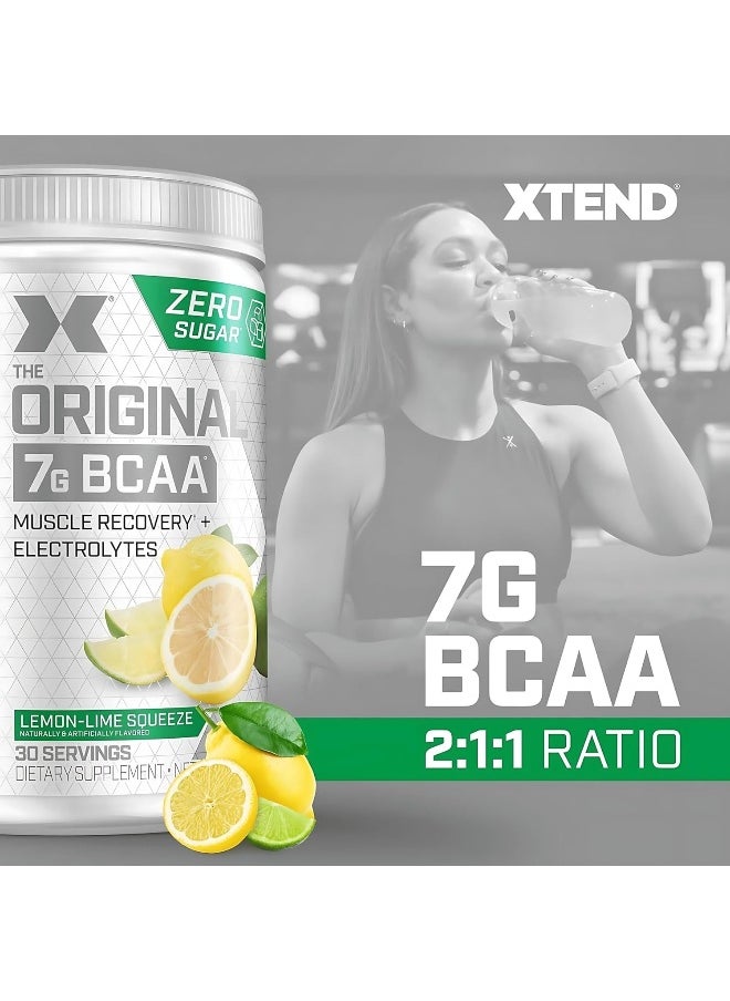 Original Bcaa Powder Lemon Lime Squeeze - Zero Calorie, Zero Carb, Zero Sugar - Post Workout Muscle Recovery Drink With Amino Acids - 7G Bcaas For Men & Women - 30 Servings (Packaging May Vary)