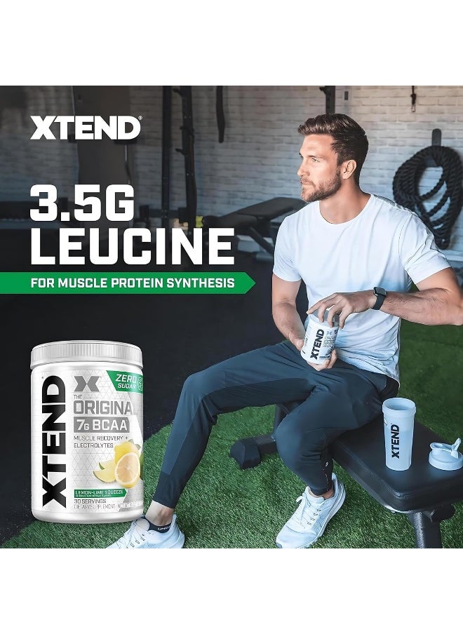 Original Bcaa Powder Lemon Lime Squeeze - Zero Calorie, Zero Carb, Zero Sugar - Post Workout Muscle Recovery Drink With Amino Acids - 7G Bcaas For Men & Women - 30 Servings (Packaging May Vary)