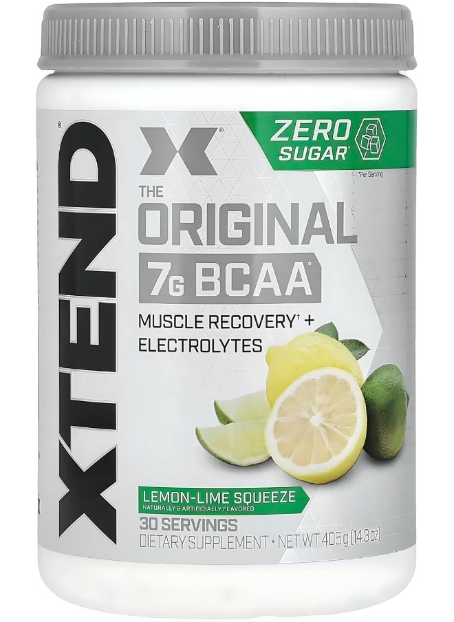 Original Bcaa Powder Lemon Lime Squeeze - Zero Calorie, Zero Carb, Zero Sugar - Post Workout Muscle Recovery Drink With Amino Acids - 7G Bcaas For Men & Women - 30 Servings (Packaging May Vary)