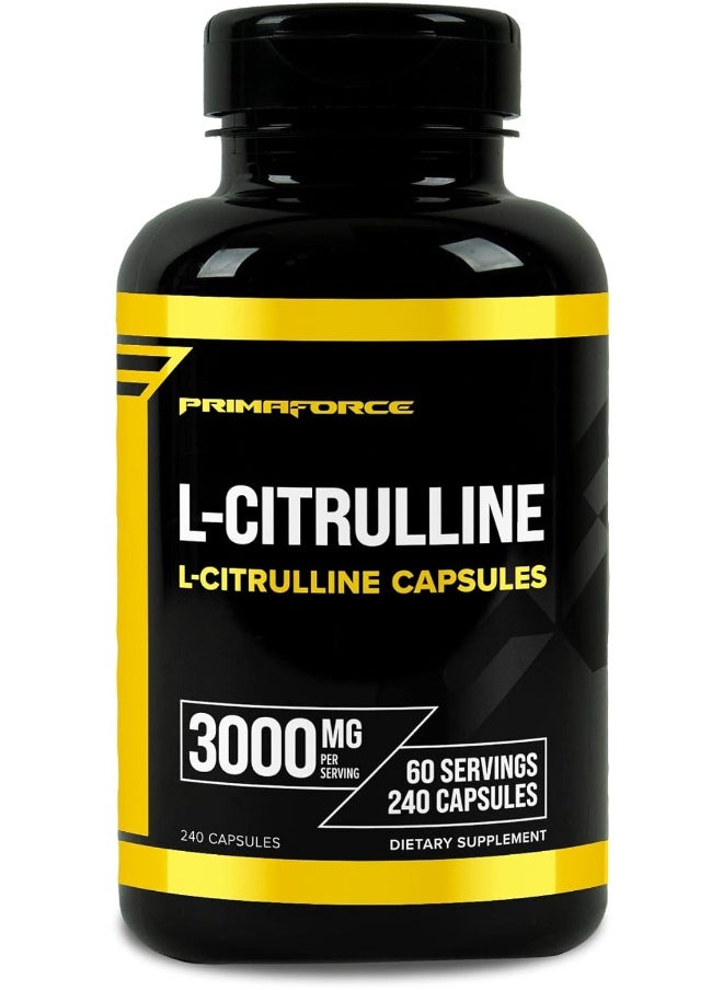 Primaforce L-Citrulline 3000mg, 240 Capsules, 60 Servings