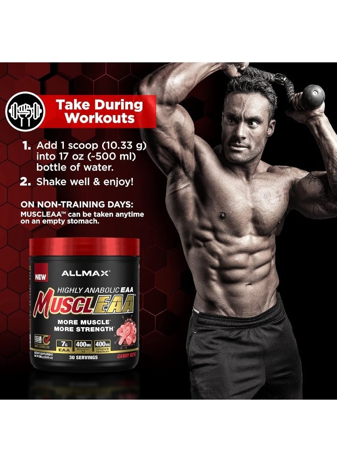 - Muscleaa, Amino Energy For Strength And Muscle Gain, Supports Hydration, Stamina And Exercise Performance, Formulated With 7000Mg Eaas And 4200Mg Bcaas (Candy Keys)