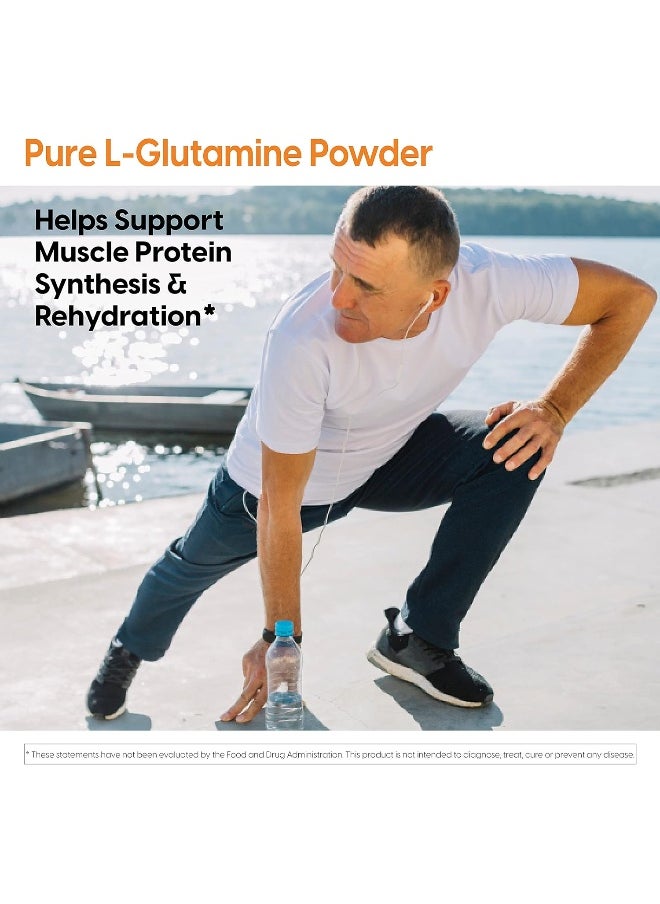 Pure L-Glutamine Powder, Supports Muscle Mass, Strength & Post-Workout Recovery, Amino Acid, 300G