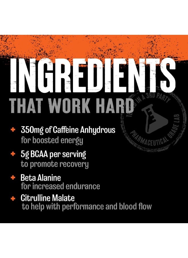 Fury Pre Workout Powder Supplement For Energy And Focus 5G Bcaa 350Mg Caffeine Nitric Oxide Without Creatine Powerful Stimulant For Bodybuilders, Watermelon, Watermelon, 16.96 Ounce